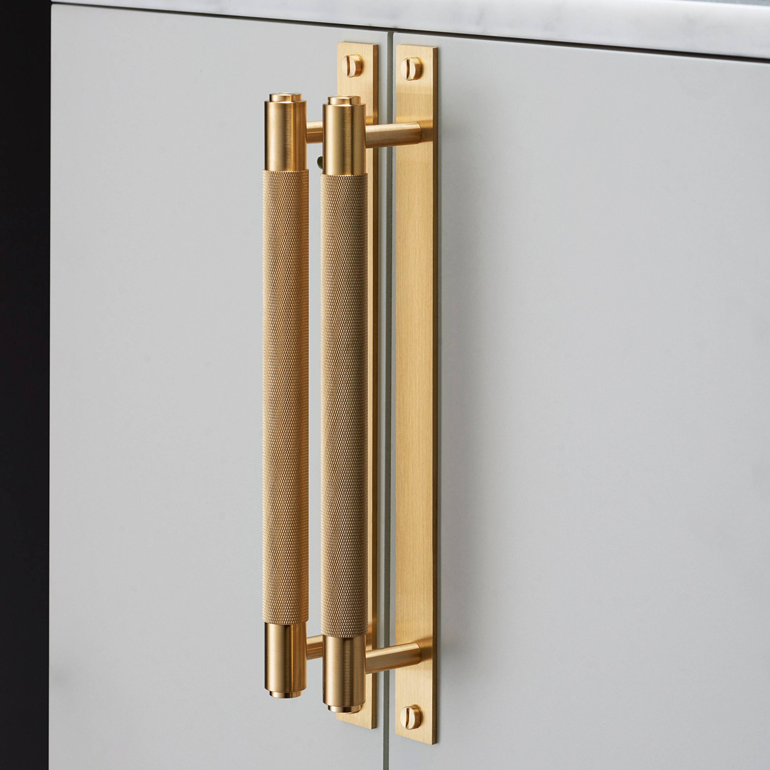 PULL BAR / PLATE / CROSS / SMALL / BRASS - Image 4