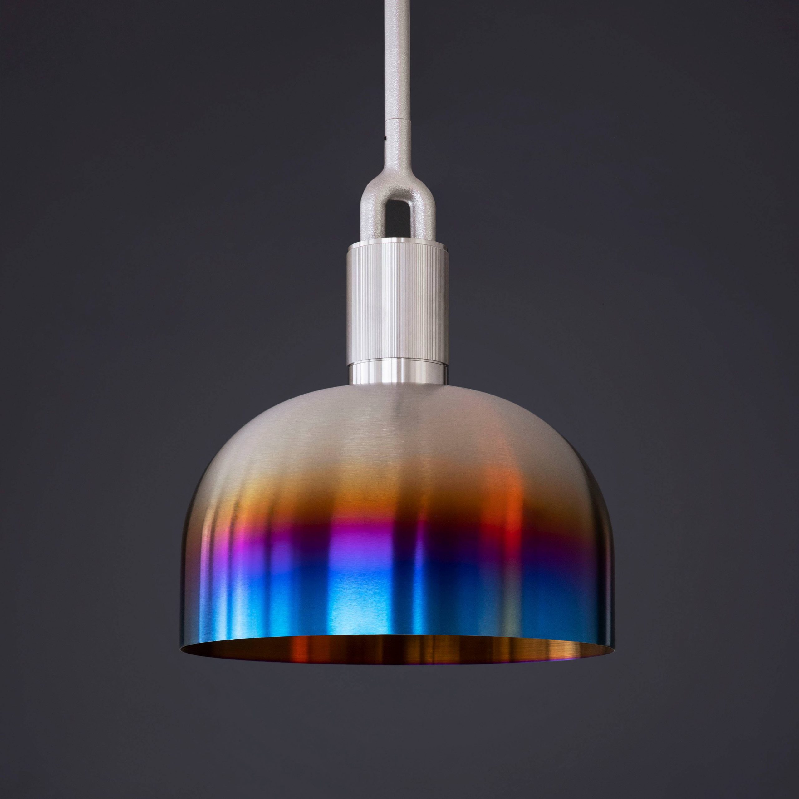 FORKED PENDANT / LINEAR / SHADE / MEDIUM / BURNT STEEL - Image 3