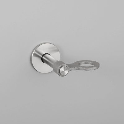 SOAP HOLDER / CAST / SINGLE DISPENSER / STEEL