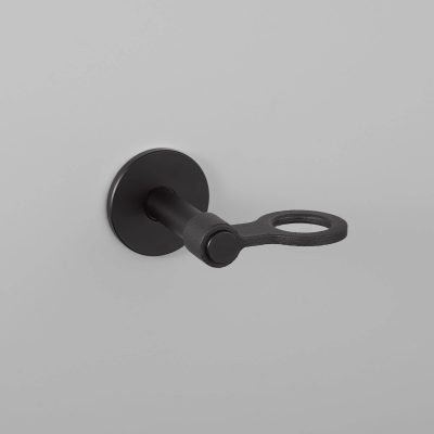 SOAP HOLDER / CAST / SINGLE DISPENSER / WELDERS BLACK