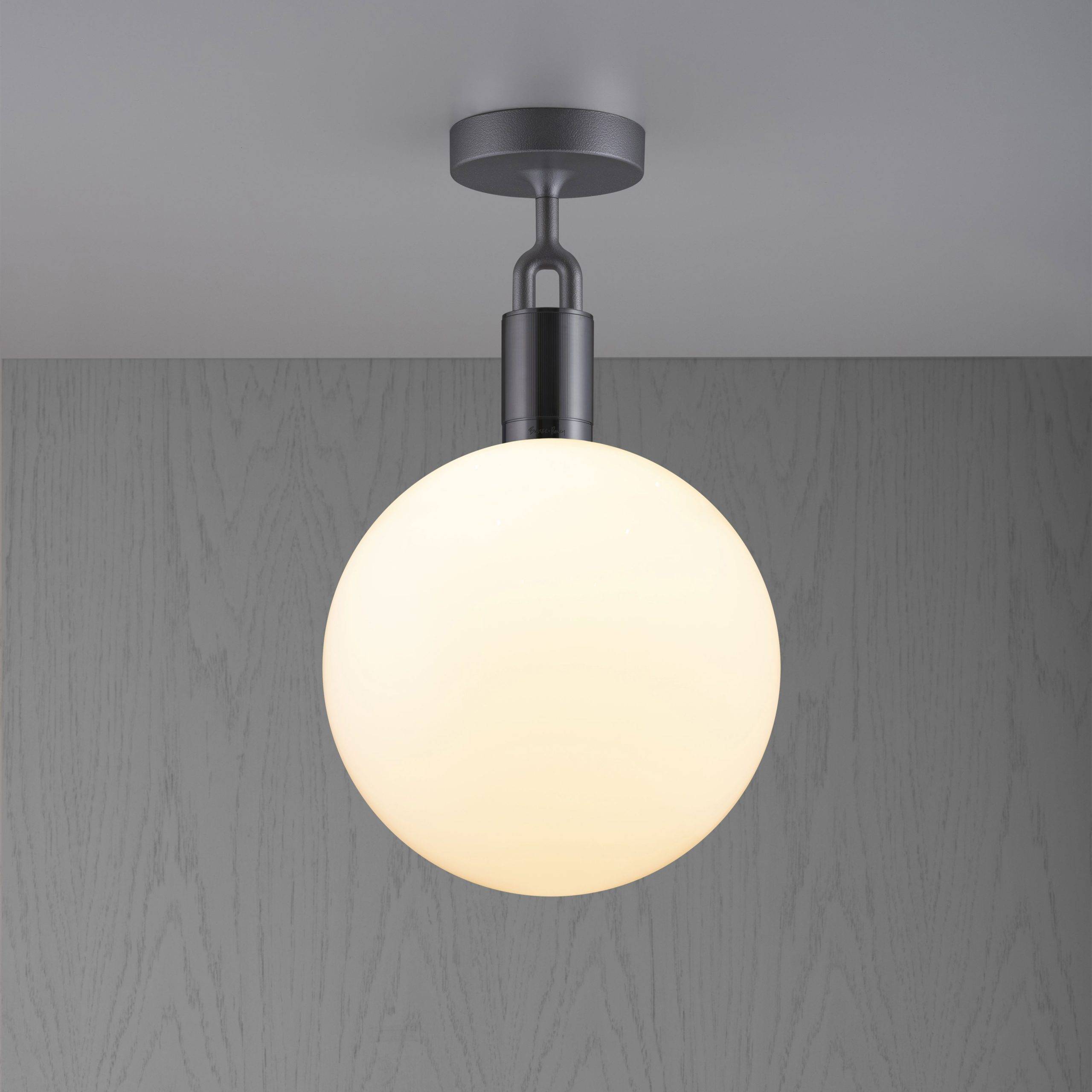 FORKED CEILING / LINEAR / GLOBE / OPAL / LARGE / GUN METAL