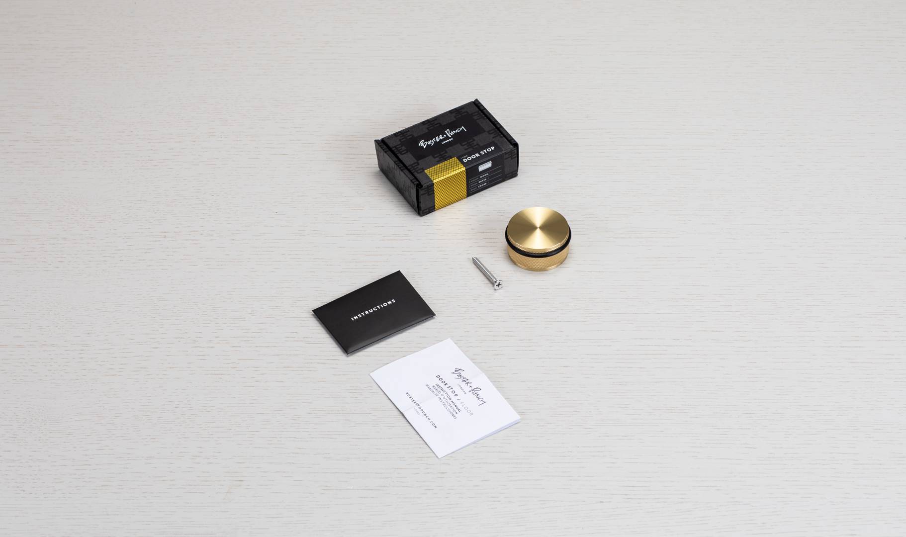 DOOR STOP / FLOOR / CROSS / BRASS - Image 4