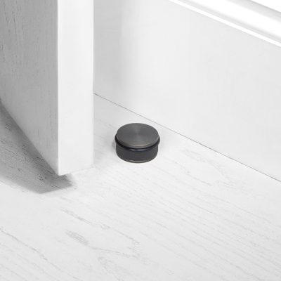 DOOR STOP / FLOOR / CROSS / SMOKED BRONZE