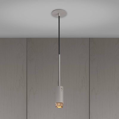 EXHAUST PENDANT / CROSS / STONE / BRASS