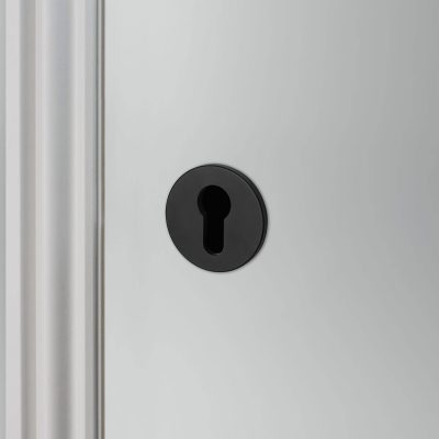 EURO CYLINDER KEY ESCUTCHEON / WELDERS BLACK