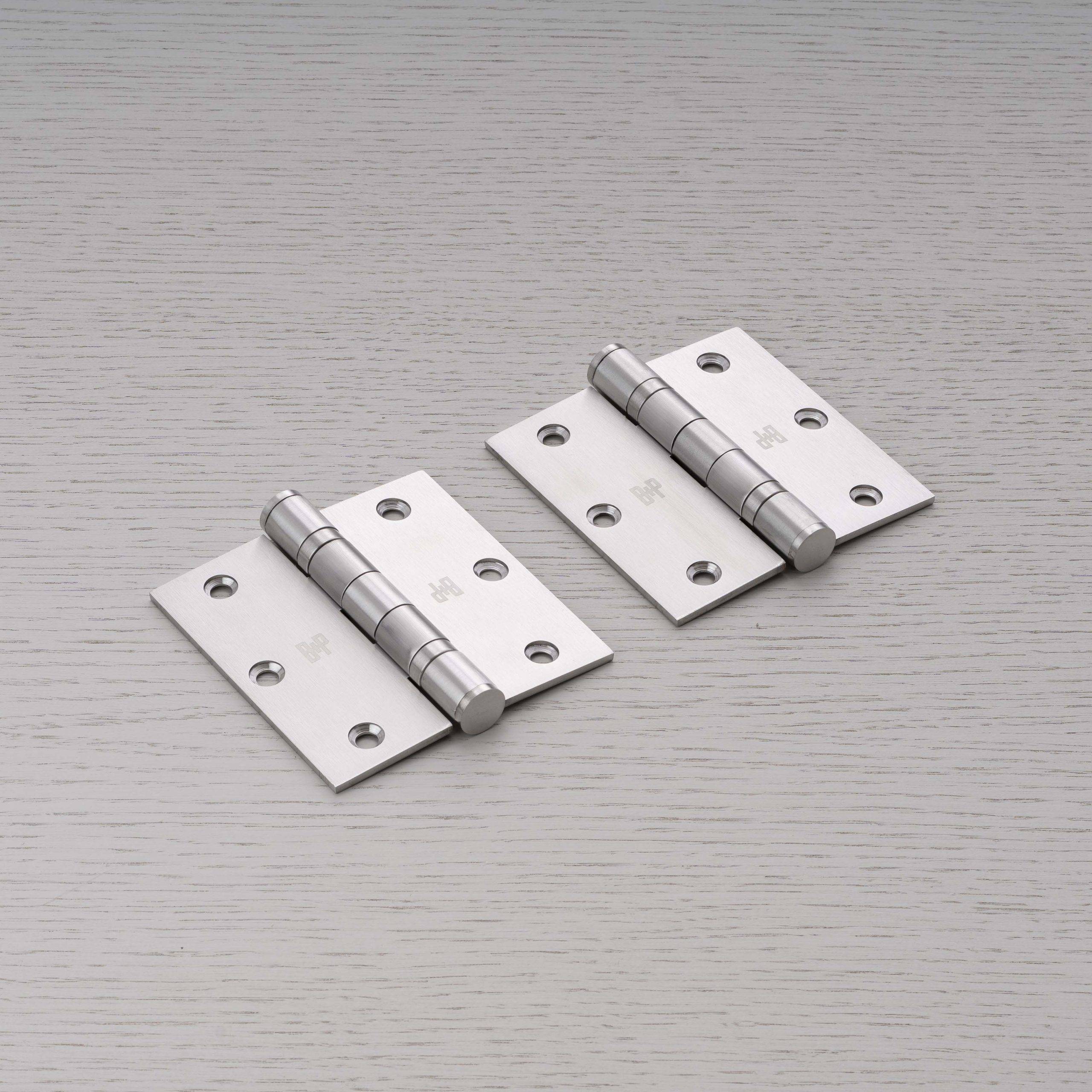 DOOR HINGE / SET OF 2 / 3.5 X 3.5 INCH / STEEL