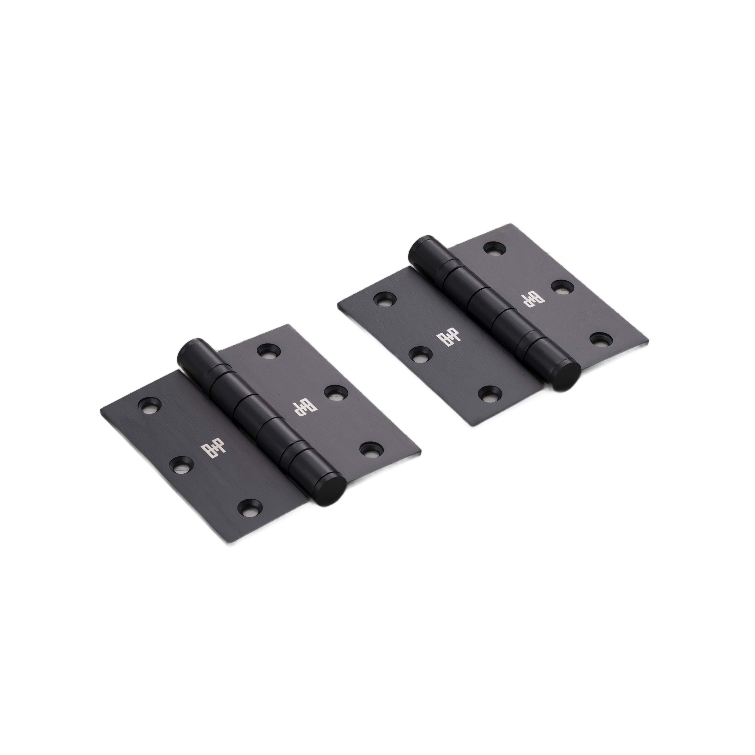 DOOR HINGE / SET OF 2 / 3.5 X 3.5 INCH / WELDERS BLACK - Image 4