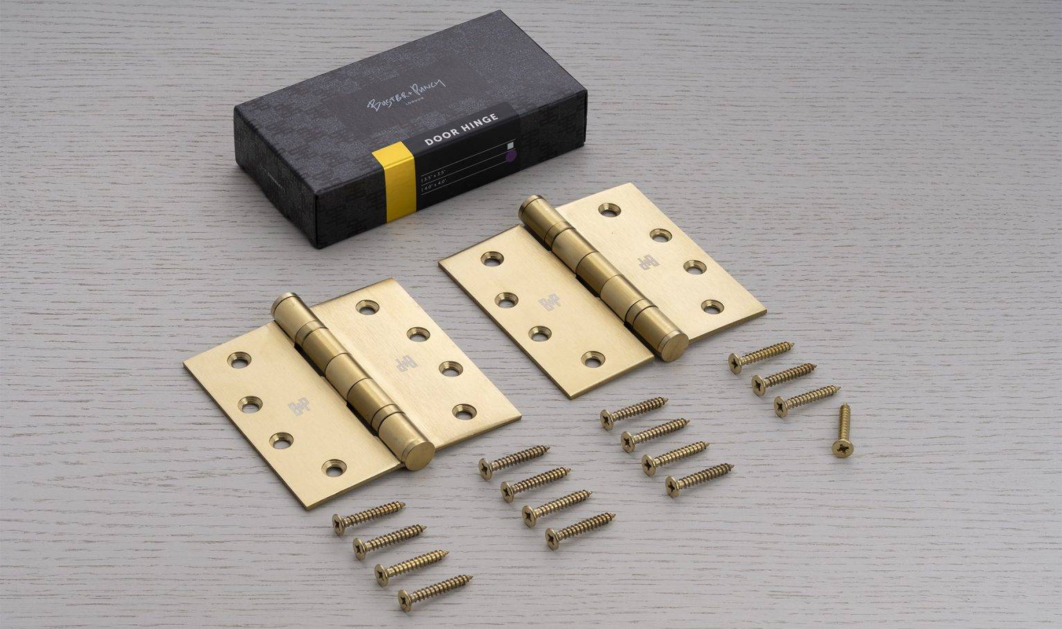DOOR HINGE / SET OF 2 / 4 X 4 INCH / WELDERS BLACK - Image 2