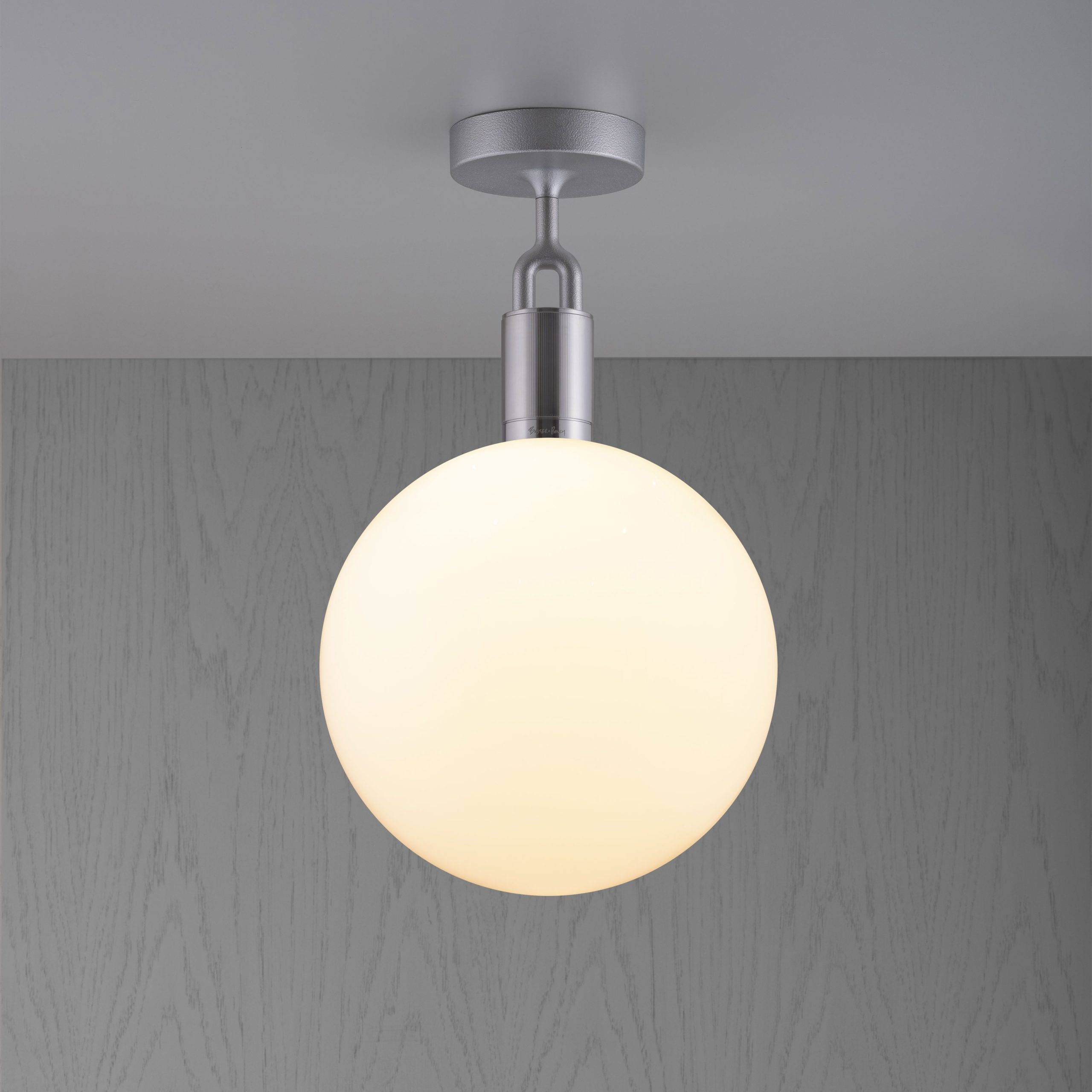 FORKED CEILING / LINEAR / GLOBE / OPAL / LARGE / STEEL