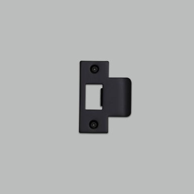 STRIKE PLATE KIT / T SHAPED / 54MM DOOR / BLACK