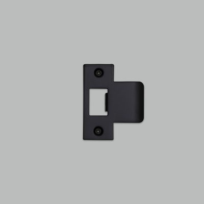STRIKE PLATE KIT / T SHAPED / 60MM DOOR / BLACK