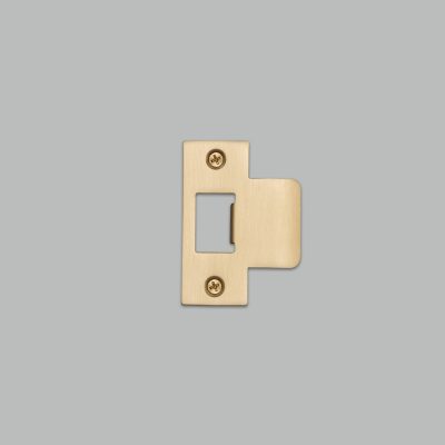 STRIKE PLATE KIT / T SHAPED / 54MM DOOR / BRASS