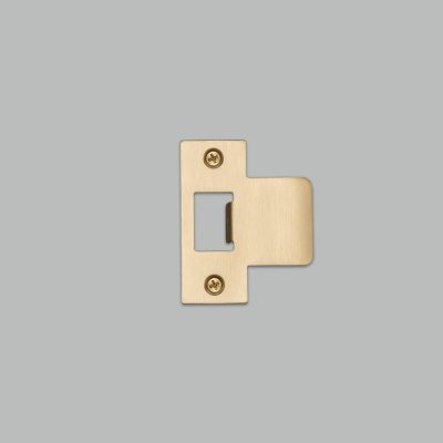 STRIKE PLATE KIT / T SHAPED / 60MM DOOR / BRASS