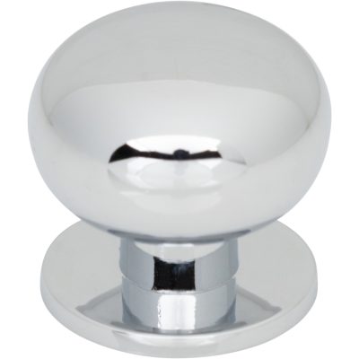 Lambert 1 1/4" Diameter Round Knob - Polished Chrome