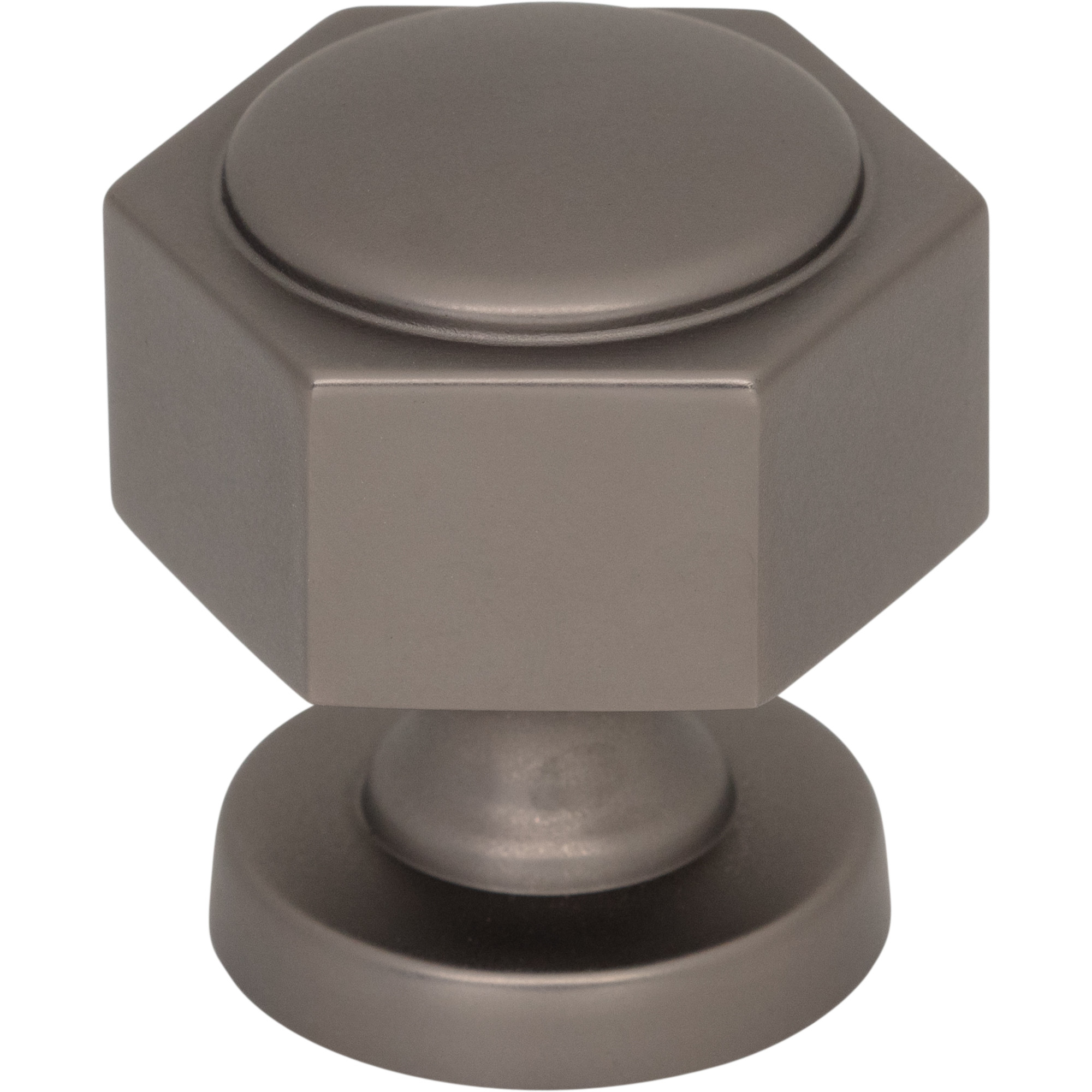 Stanmore 1 1/4" Length Geometric Knob - Ash Gray