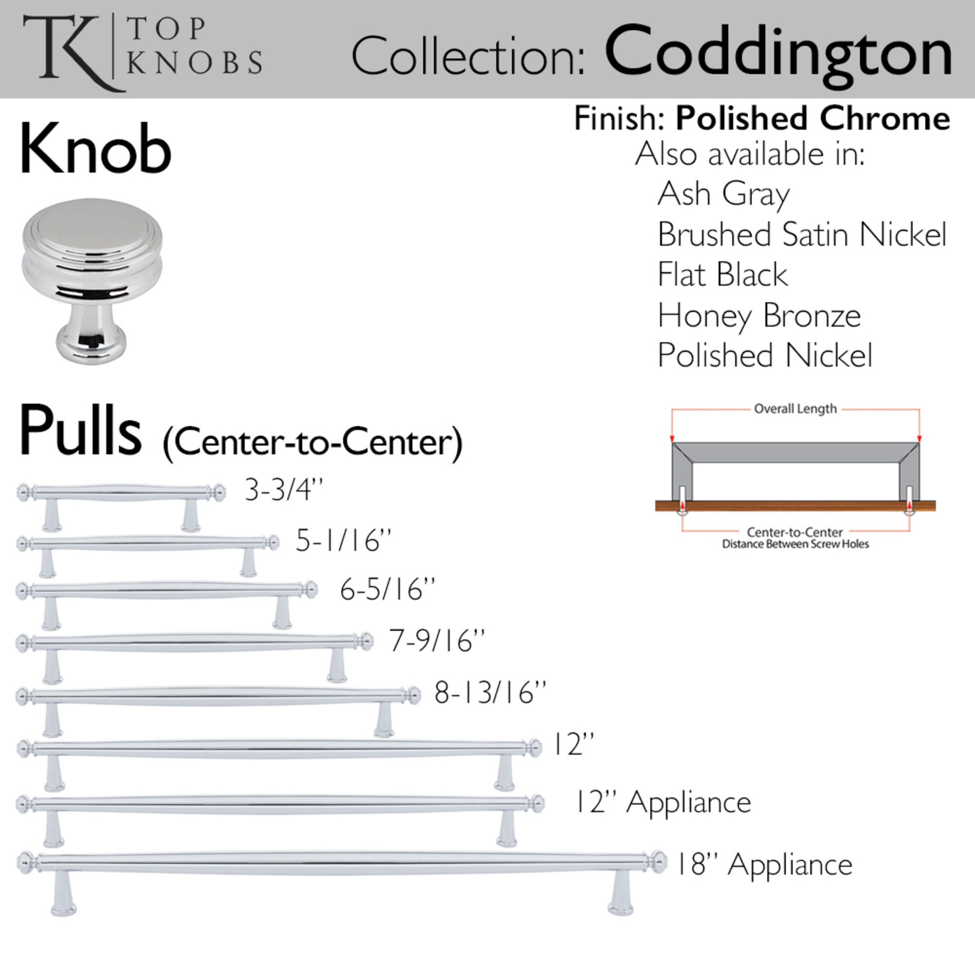 Coddington 18" Center to Center Appliance Pull - Image 3