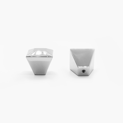 Two Weathered Nickel Diamond knobs