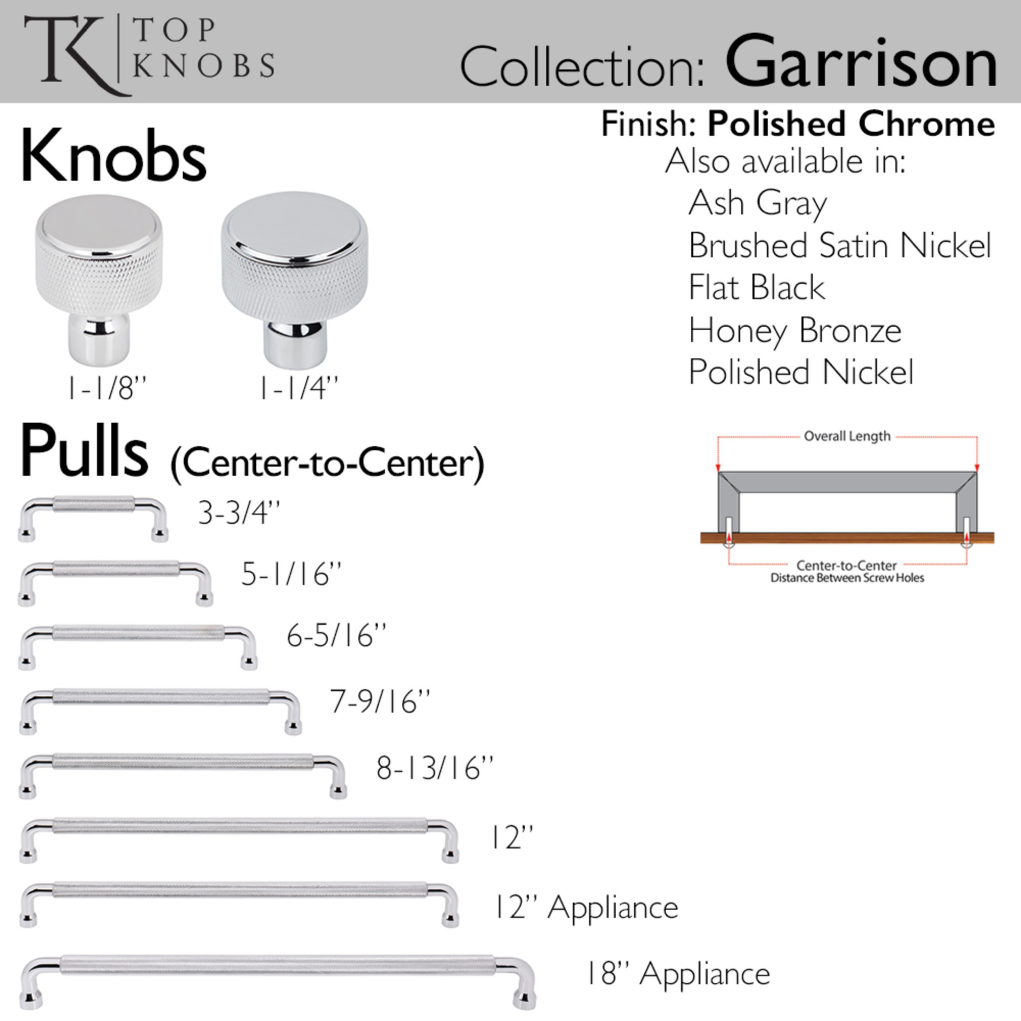 Garrison 12" Center to Center Bar Pull - Image 3