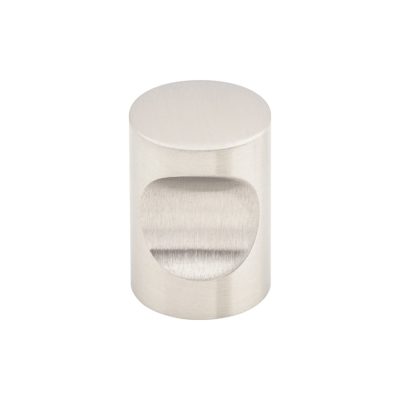 Indent 5/8" Diameter Round Knob - Stainless Steel