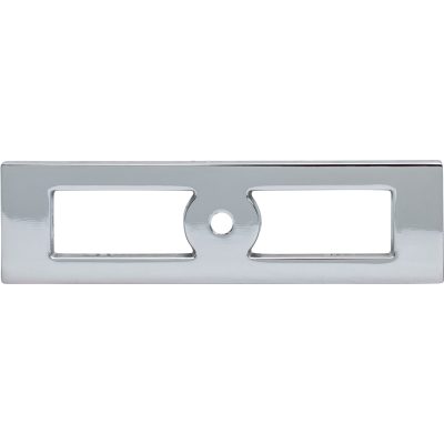 Hollin 4 9/32" Length Rectangle Knob - Polished Chrome