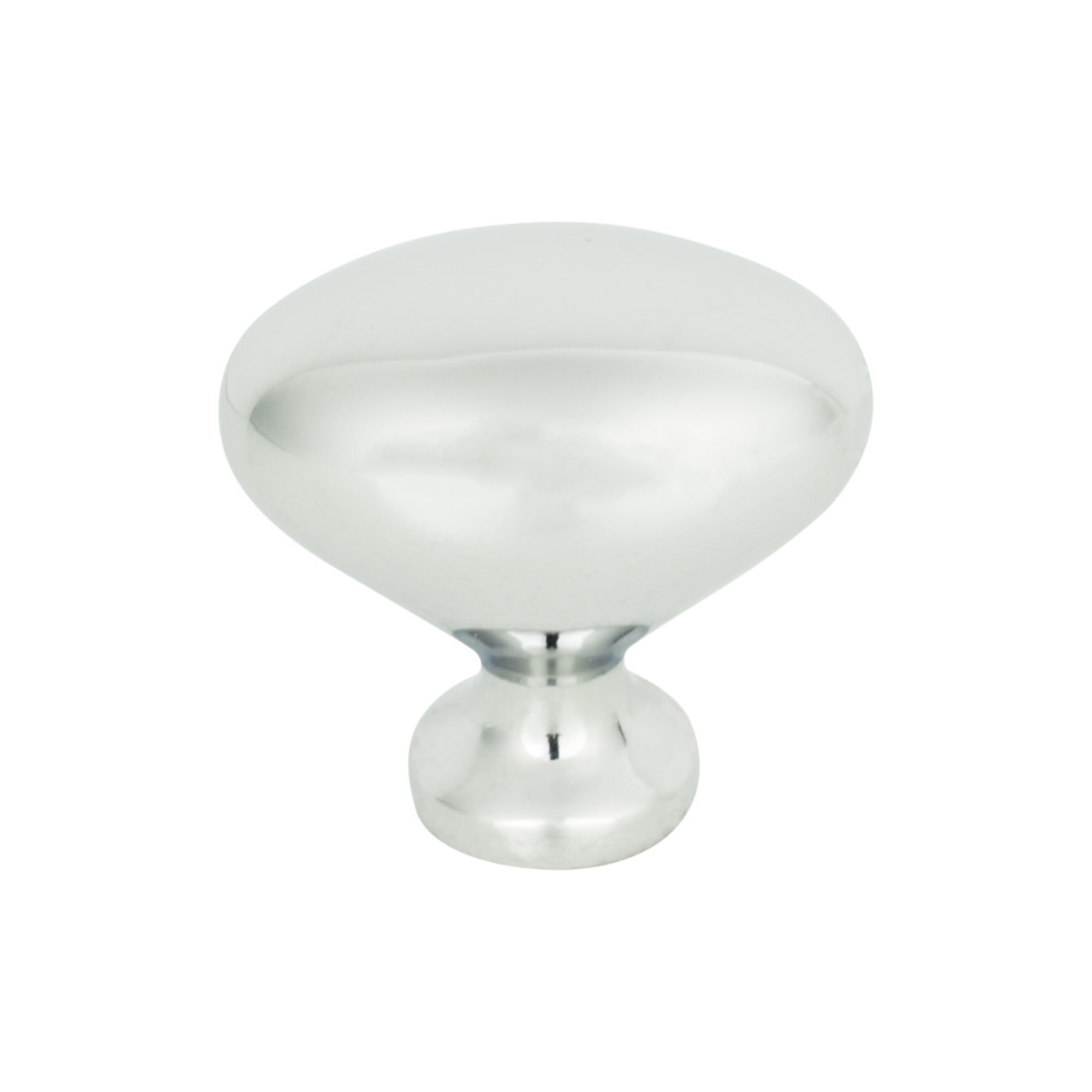 Robin Egg 1 1/4" Length Oval Knob - Polished Chrome
