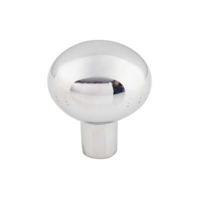 Aspen II Large Egg 1 7/16" Length Oval Knob - Polished Chrome