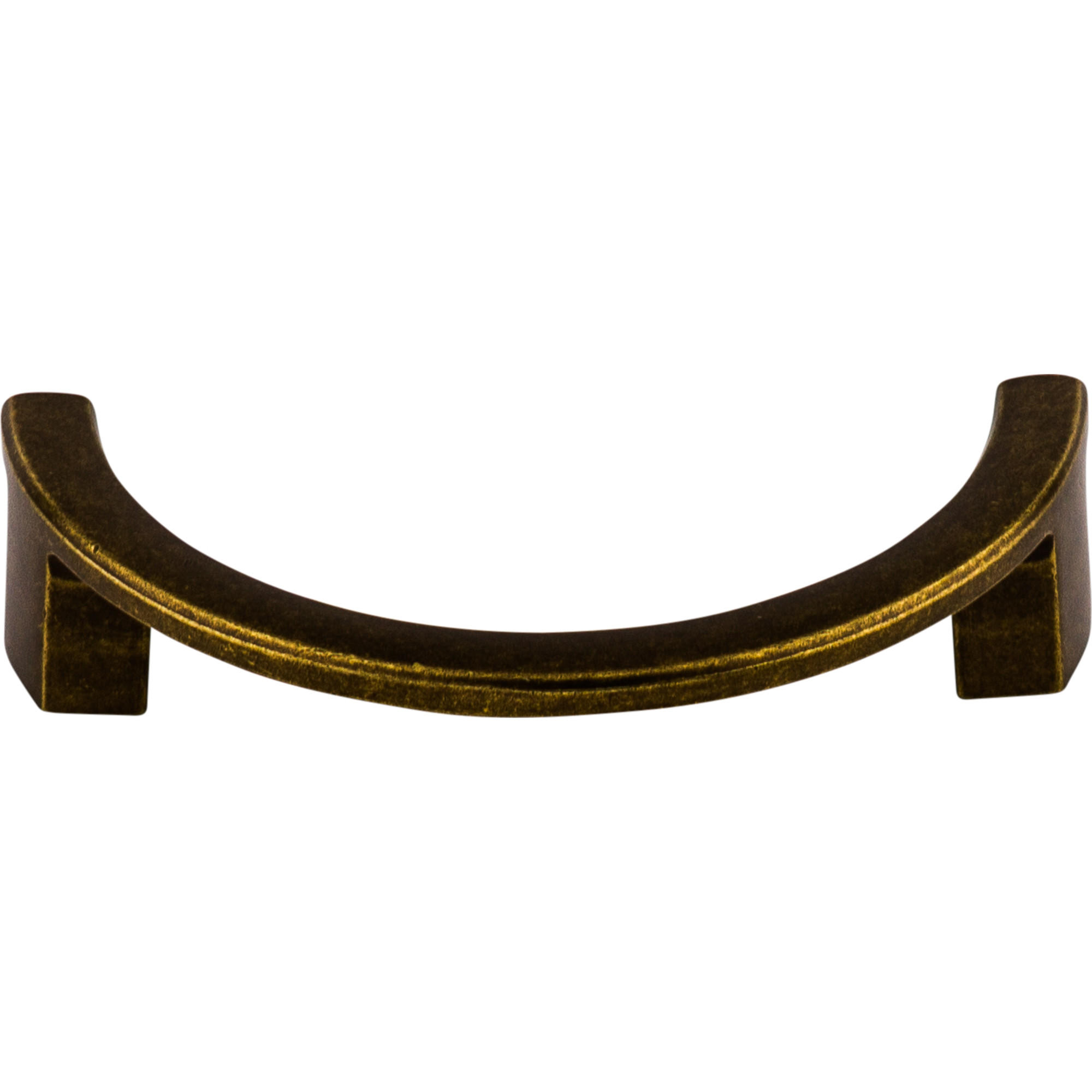 Half Circle Open 3 1/2" Center to Center Finger Pull - German Bronze