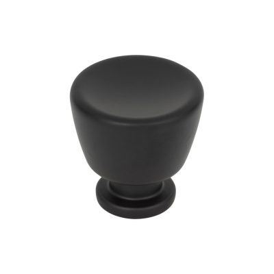 Tiki Hut 1 1/8" Diameter Round Knob - Matte Black