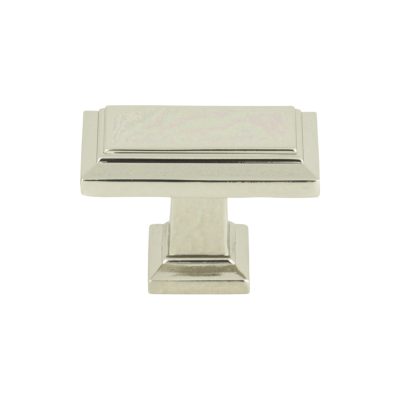 Sutton Place 1 7/16" Length Rectangle Knob - Polished Nickel