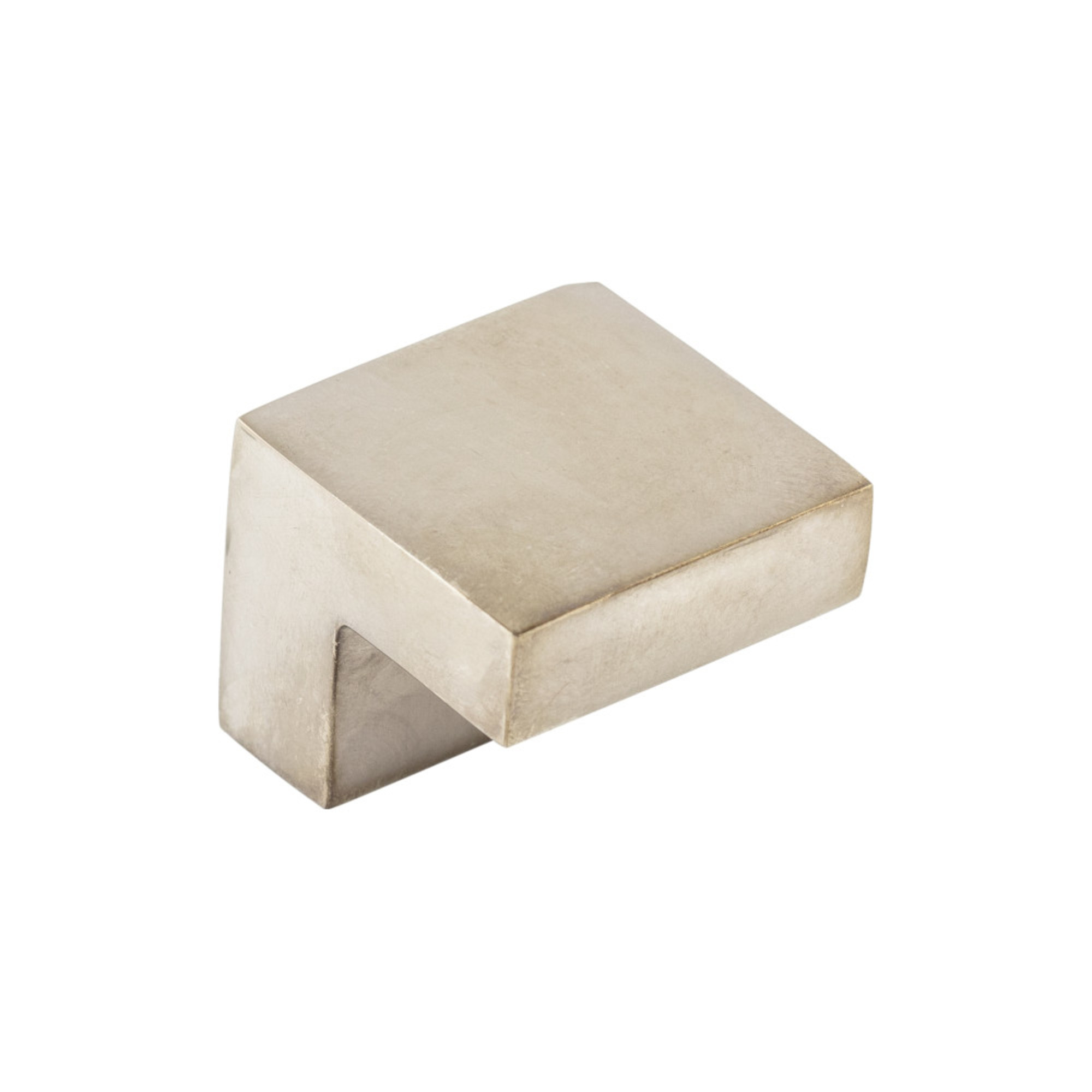 Square 1" Length Square Knob - Polished Nickel