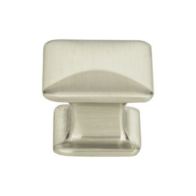 Alcott 1 1/4" Length Square Knob - Brushed Nickel