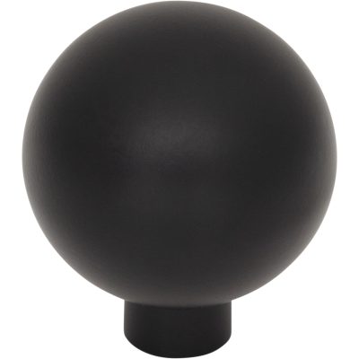 Brockwell 1 1/4" Diameter Round Knob - Flat Black