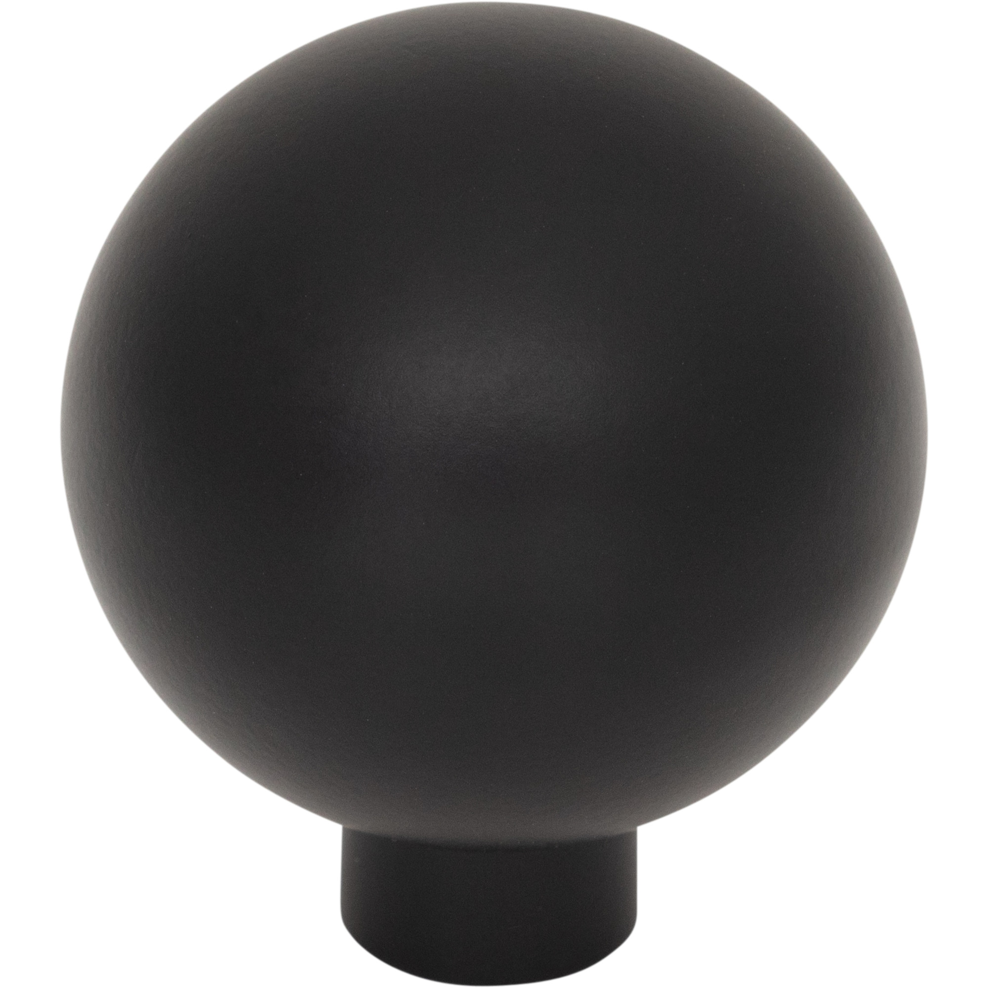 Brockwell 1 1/4" Diameter Round Knob - Flat Black