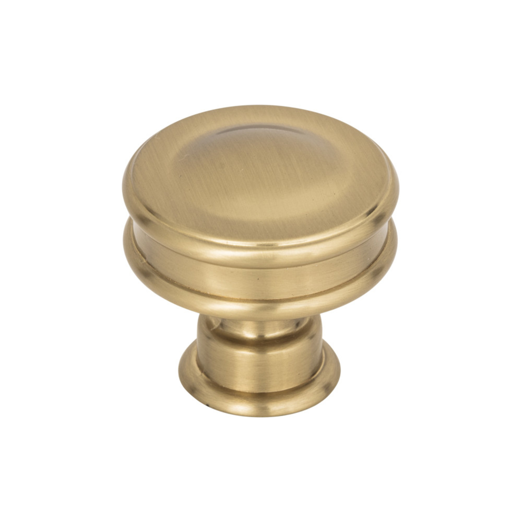 Oskar 1 1/4" Diameter Round Knob - Warm Brass