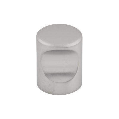 Indent 3/4" Diameter Round Knob - Aluminum