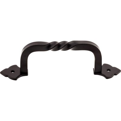 Fixed Norman Crest 4" Center to Center Bar Pull - Patina Black