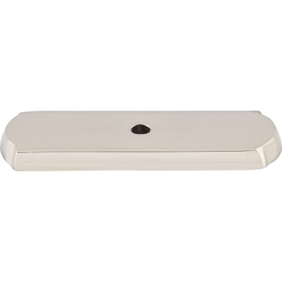 Aspen II Rectangle Knob Backplate - Polished Nickel