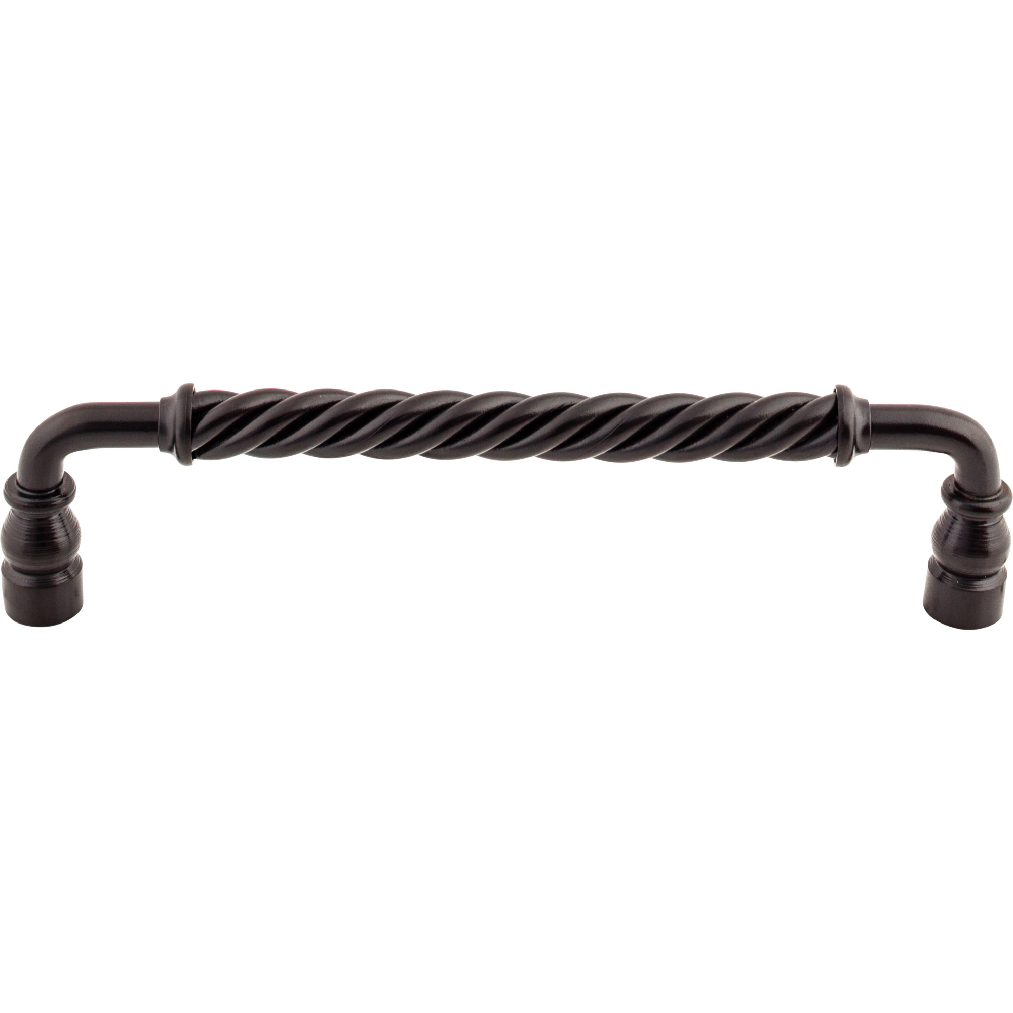 Twisted Bar 8" Center to Center Bar Pull - Patina Black