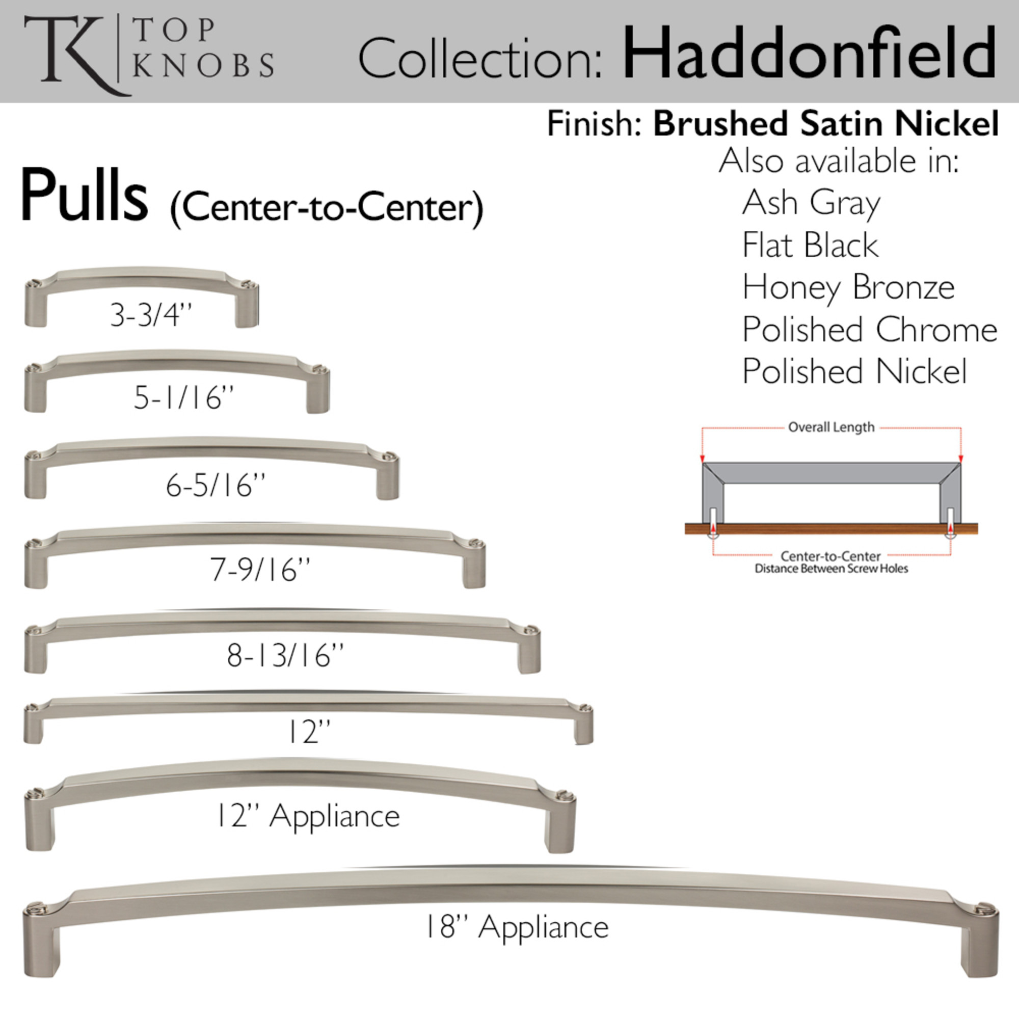 Haddonfield 6 5/16" Center to Center Bar Pull - Image 4
