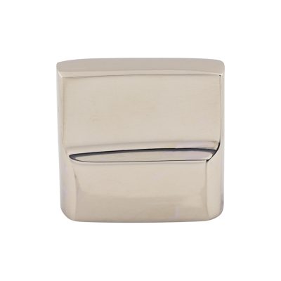 Aspen II Flat Sided 7/8" Center to Center Rectangle Knob - Polished Nickel