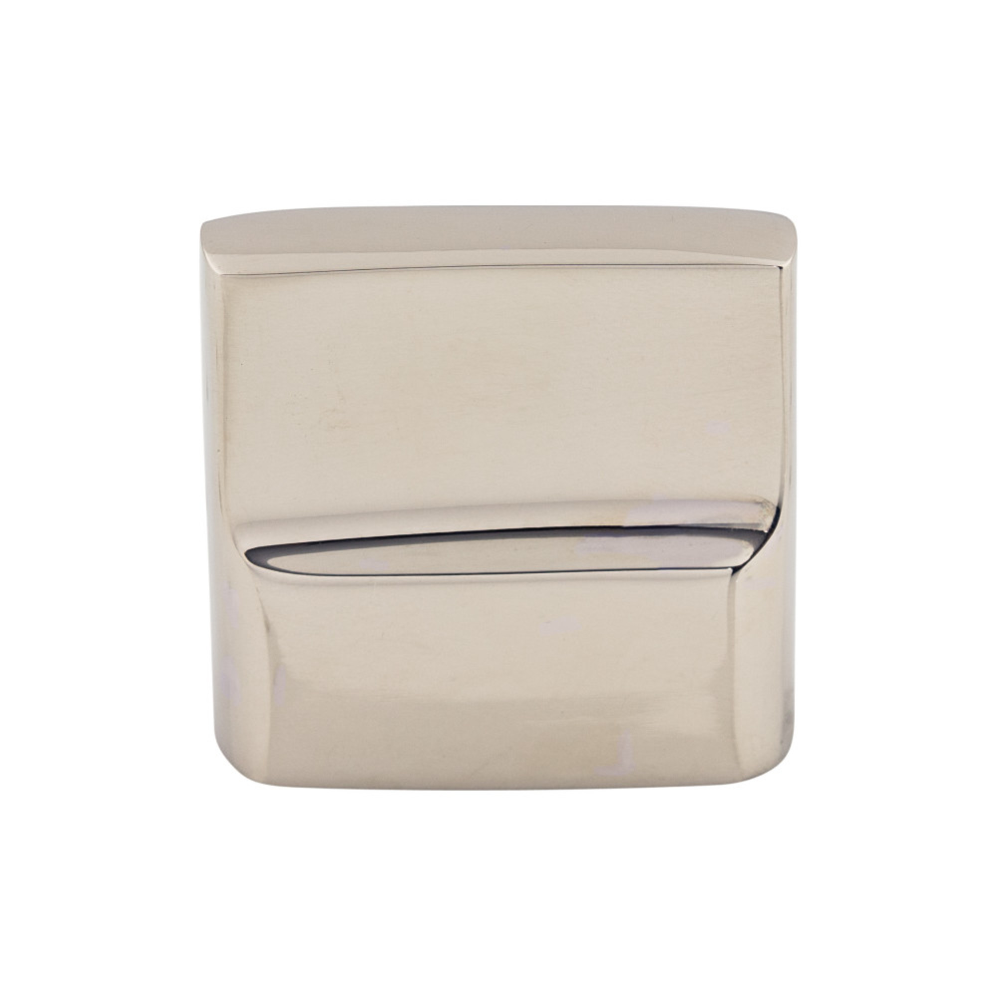 Aspen II Flat Sided 7/8" Center to Center Rectangle Knob - Polished Nickel