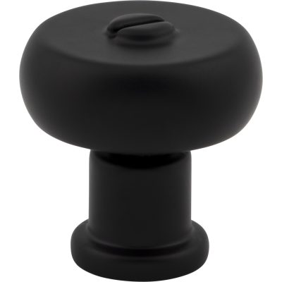 Everitt 1 3/16" Diameter Round Knob - Matte Black