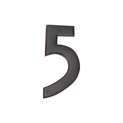 Mission 5-1/2" H Surface Mount House Number - Aged Bronze