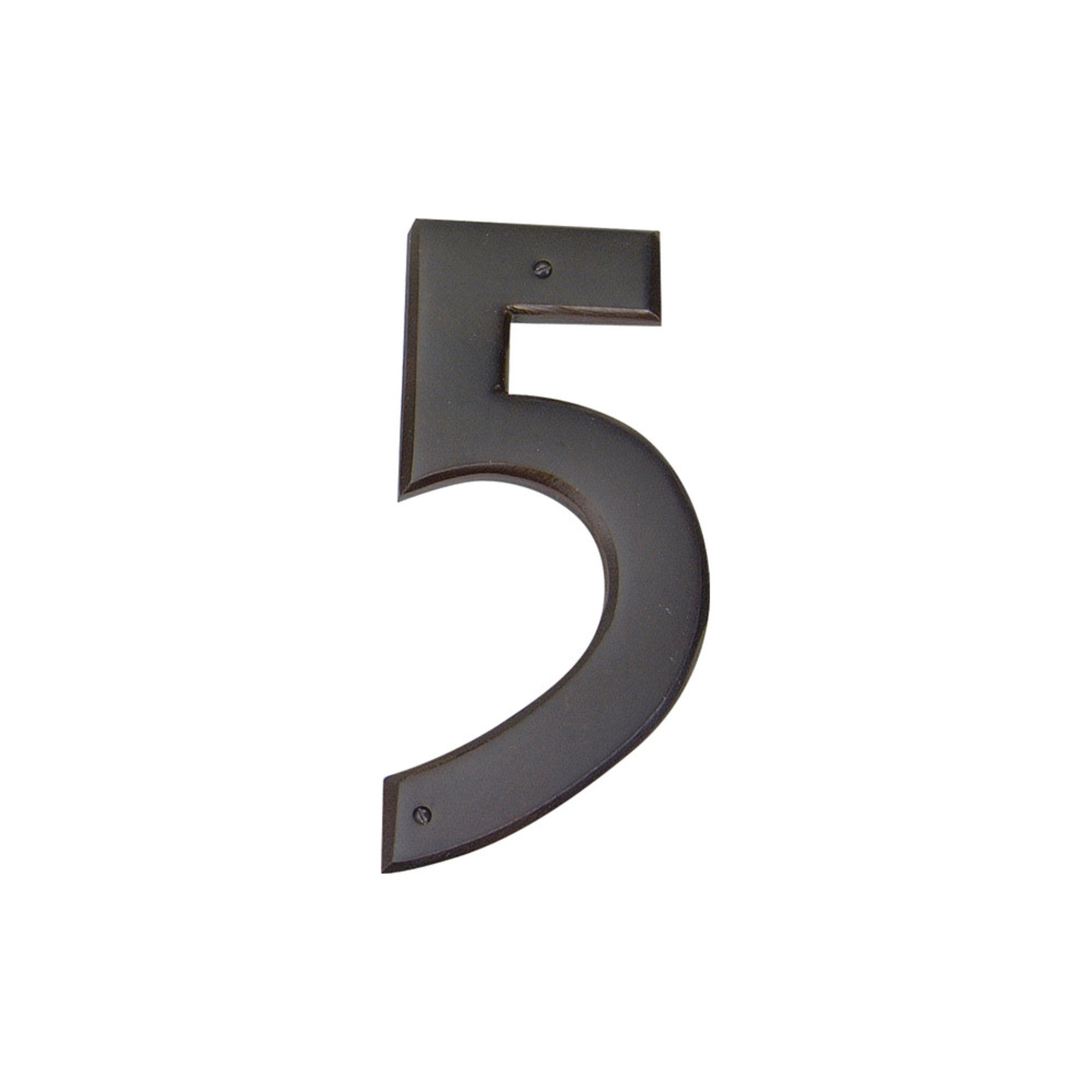 Mission 5-1/2" H Surface Mount House Number - Aged Bronze
