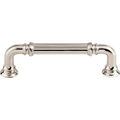 Reeded 3 3/4" Center to Center Bar Pull - Polished Nickel