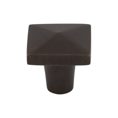 Aspen 1 1/4" Length Square Knob - Medium Bronze