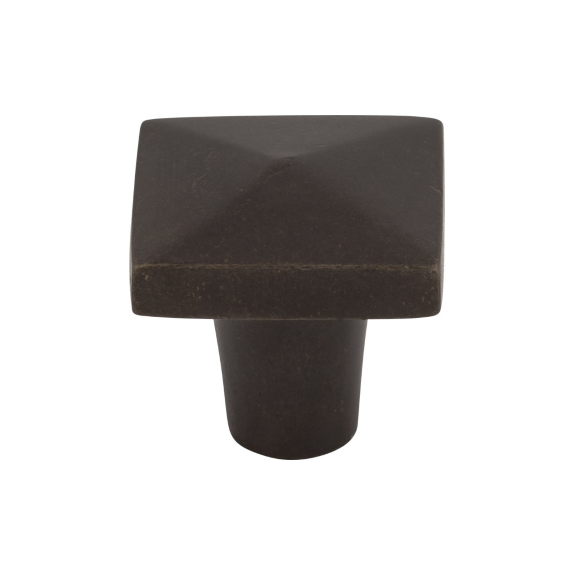 Aspen 1 1/4" Length Square Knob - Medium Bronze