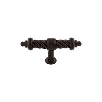 Twist 3 5/8" Length Geometric Knob - Patina Black