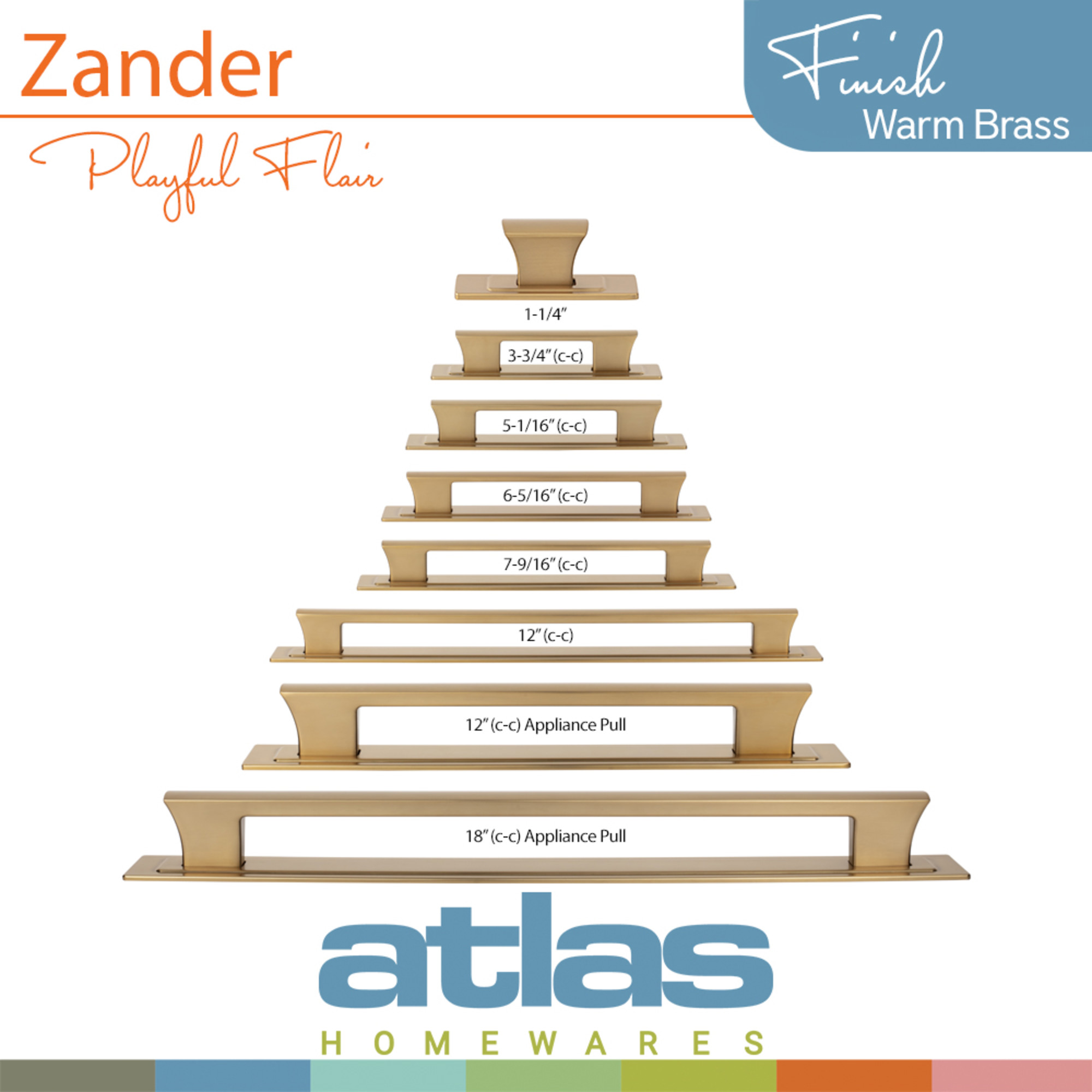 Zander 12" Center to Center Bar Pull - Image 3