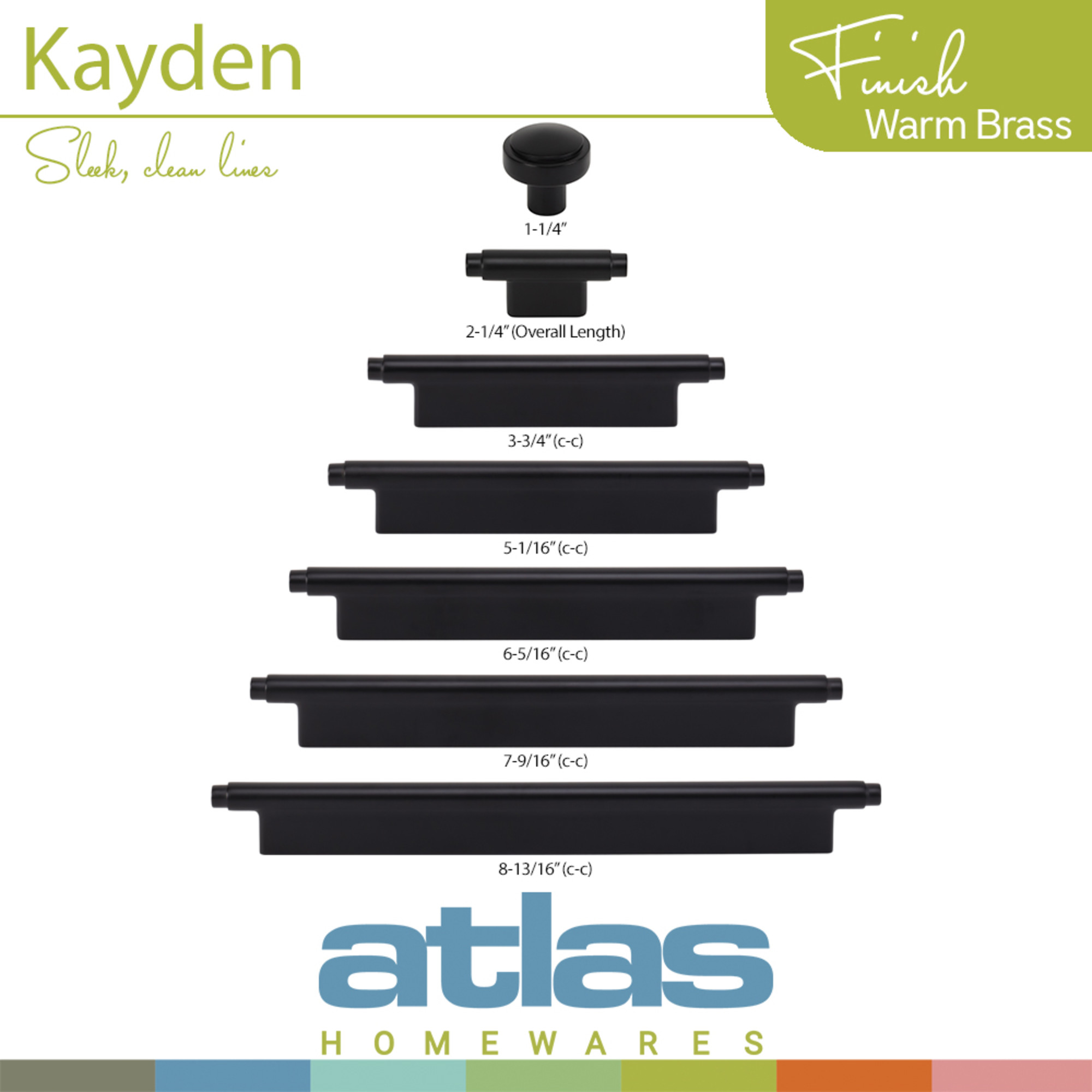 Kayden 1 1/4" Diameter Round Knob - Image 2